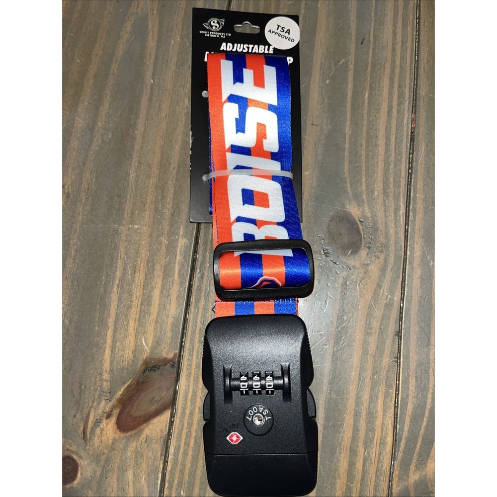 Boise State Adjustable Luggage Strap New Travel TSA Approved Lock